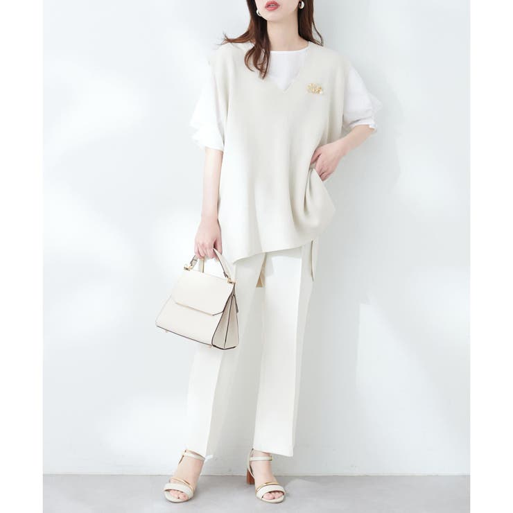 【natural couture】Vネックベスト | RMAF　NICE CLAUP / OLIVE des OLIVE | 詳細画像11 