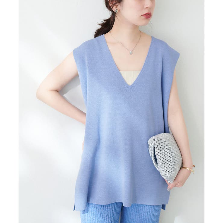 【natural couture】Vネックベスト | RMAF　NICE CLAUP / OLIVE des OLIVE | 詳細画像12 