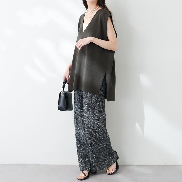 【natural couture】Vネックベスト | RMAF　NICE CLAUP / OLIVE des OLIVE | 詳細画像5 