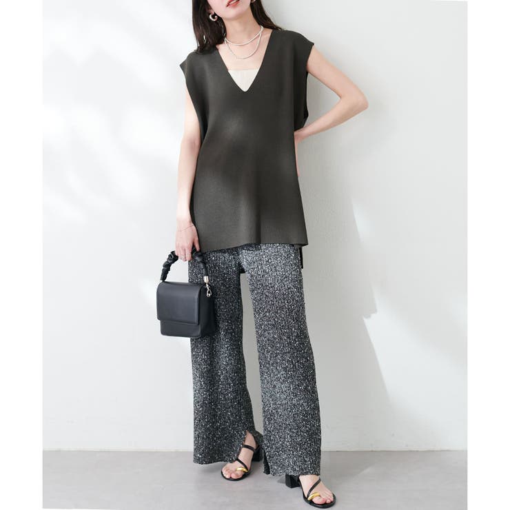 【natural couture】Vネックベスト | RMAF　NICE CLAUP / OLIVE des OLIVE | 詳細画像6 