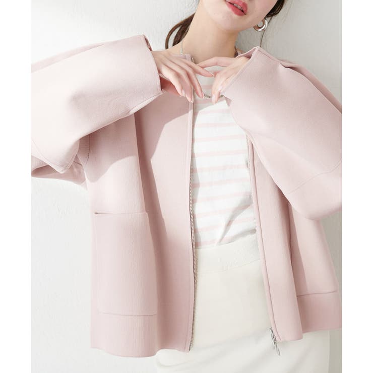 楽天市場】【50%OFF】ボア襟風 ダンボールニット ダブルジップ