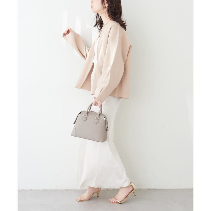 natural couture】WZIPニットジャケット[品番：OLOW0013674