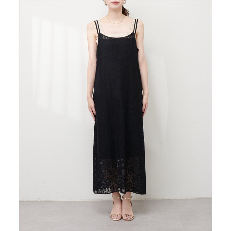 【natural couture】メッシュレースキャミワンピース | NICE CLAUP / OLIVE des OLIVE　OUTLET | 詳細画像12 