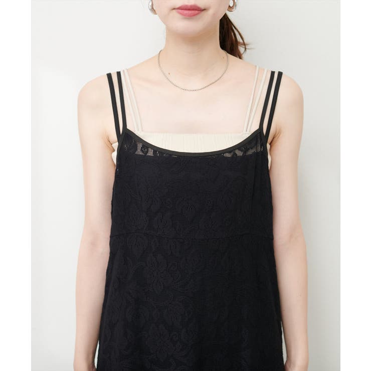 【natural couture】メッシュレースキャミワンピース | NICE CLAUP / OLIVE des OLIVE　OUTLET | 詳細画像14 