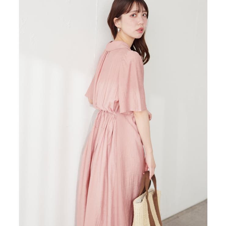 【natural couture】＜mamamo＞衿付きWZIPカシュクールワン… | NICE CLAUP / OLIVE des OLIVE　OUTLET | 詳細画像5 