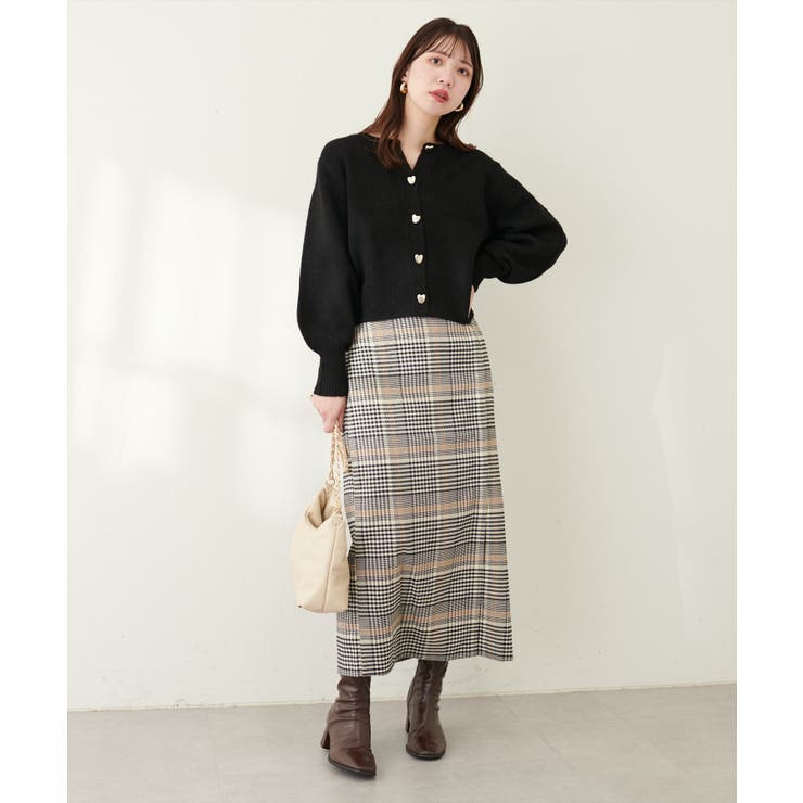 natural couture】コルセットベルト付きナロースカート[品番