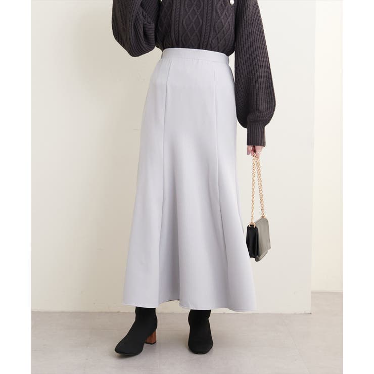 natural couture】カットジョーゼットマーメイドスカート[品番