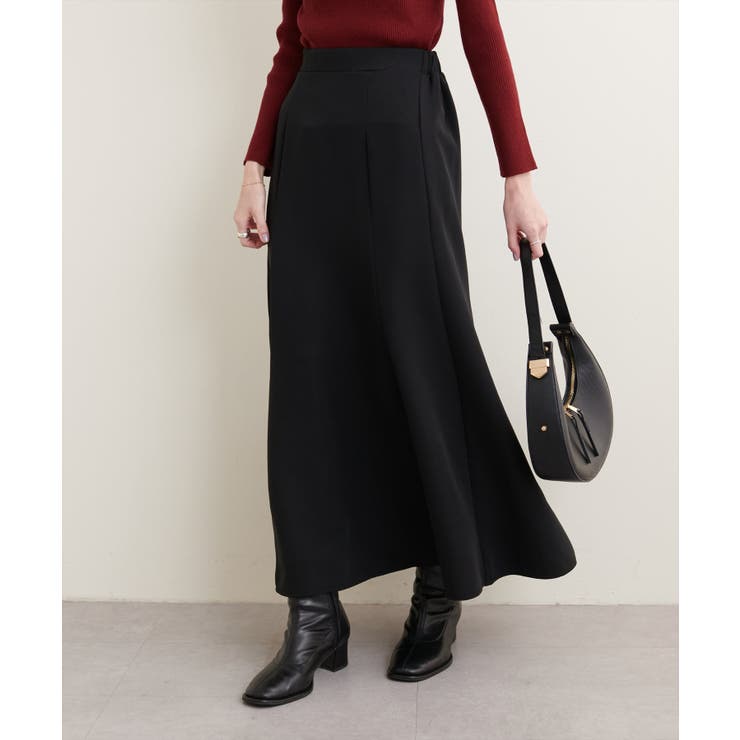 natural couture】カットジョーゼットマーメイドスカート[品番