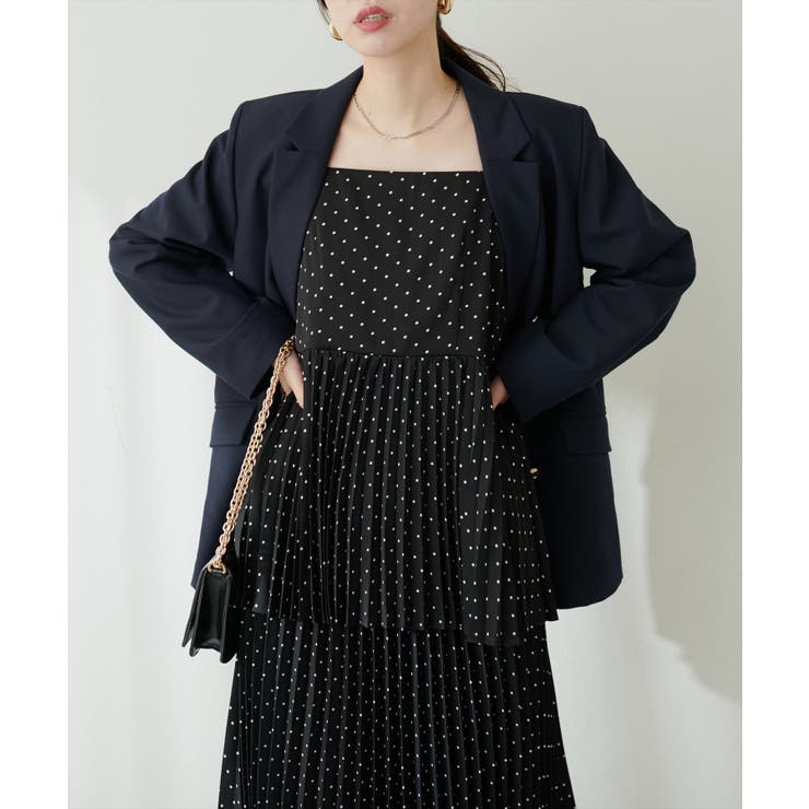 【natural couture】細プリーツキャミブラウス | NICE CLAUP / OLIVE des OLIVE　OUTLET | 詳細画像4 