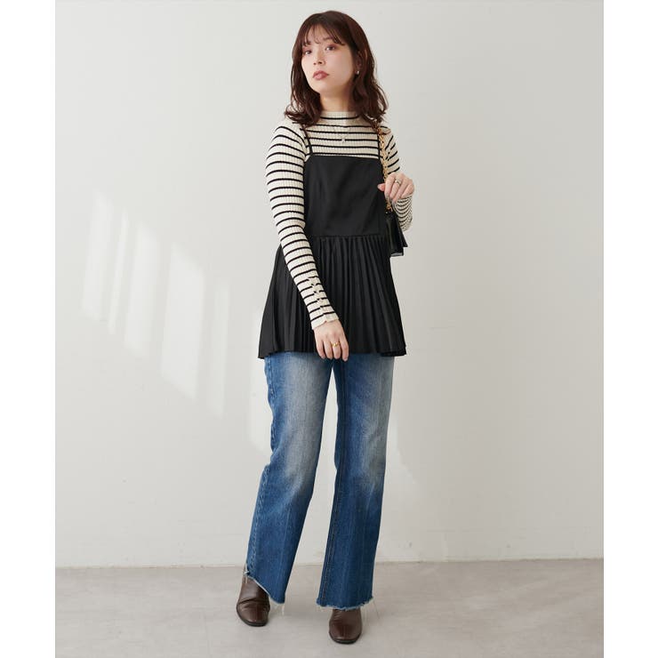 【natural couture】細プリーツキャミブラウス | NICE CLAUP / OLIVE des OLIVE　OUTLET | 詳細画像20 