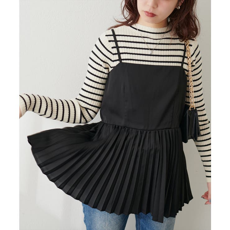 【natural couture】細プリーツキャミブラウス | NICE CLAUP / OLIVE des OLIVE　OUTLET | 詳細画像21 