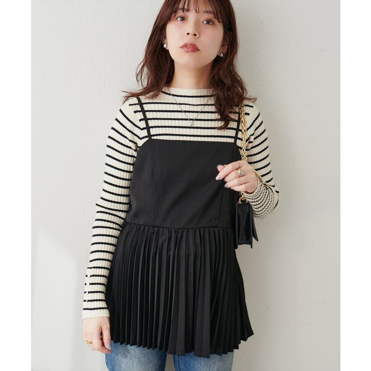 【natural couture】細プリーツキャミブラウス | NICE CLAUP / OLIVE des OLIVE　OUTLET | 詳細画像22 