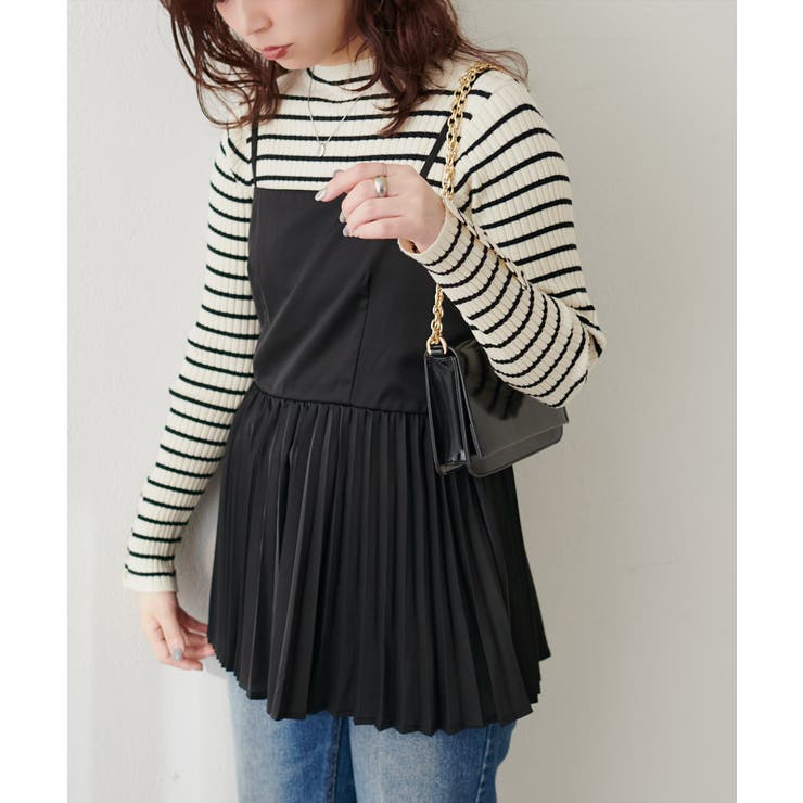 【natural couture】細プリーツキャミブラウス | NICE CLAUP / OLIVE des OLIVE　OUTLET | 詳細画像23 