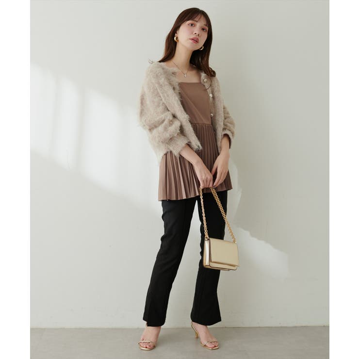 【natural couture】細プリーツキャミブラウス | NICE CLAUP / OLIVE des OLIVE　OUTLET | 詳細画像24 