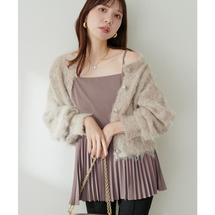 【natural couture】細プリーツキャミブラウス | NICE CLAUP / OLIVE des OLIVE　OUTLET | 詳細画像27 