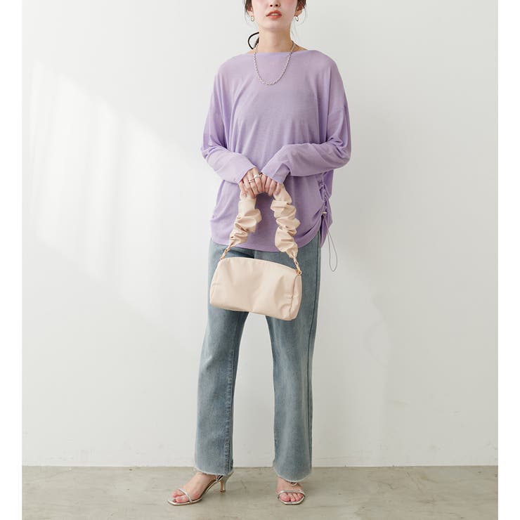 【natural couture】ざらざらシアー天竺ゆるトップス | NICE CLAUP / OLIVE des OLIVE　OUTLET | 詳細画像8 