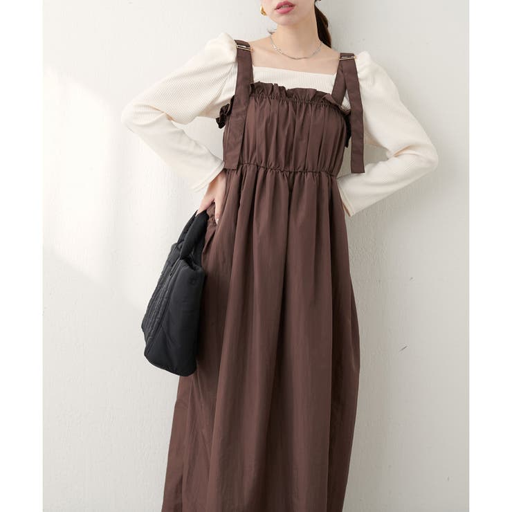 【natural couture】〈mamamo〉ギャザー切替ボリュームワ… | NICE CLAUP / OLIVE des OLIVE　OUTLET | 詳細画像8 