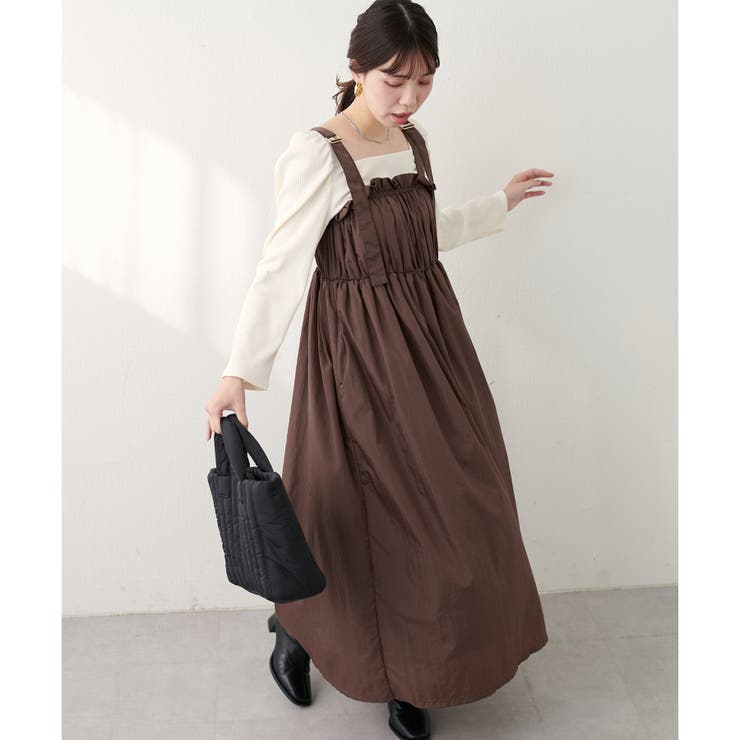 【natural couture】〈mamamo〉ギャザー切替ボリュームワ… | NICE CLAUP / OLIVE des OLIVE　OUTLET | 詳細画像9 