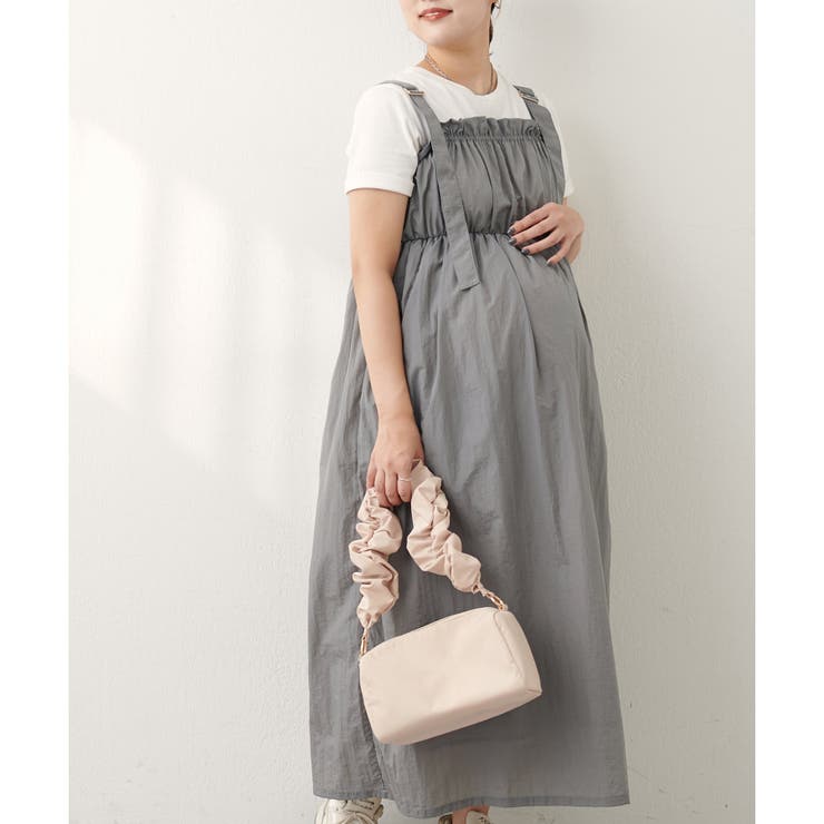 グレー | 【natural couture】〈mamamo〉ギャザー切替ボリュームワ… | NICE CLAUP / OLIVE des OLIVE　OUTLET