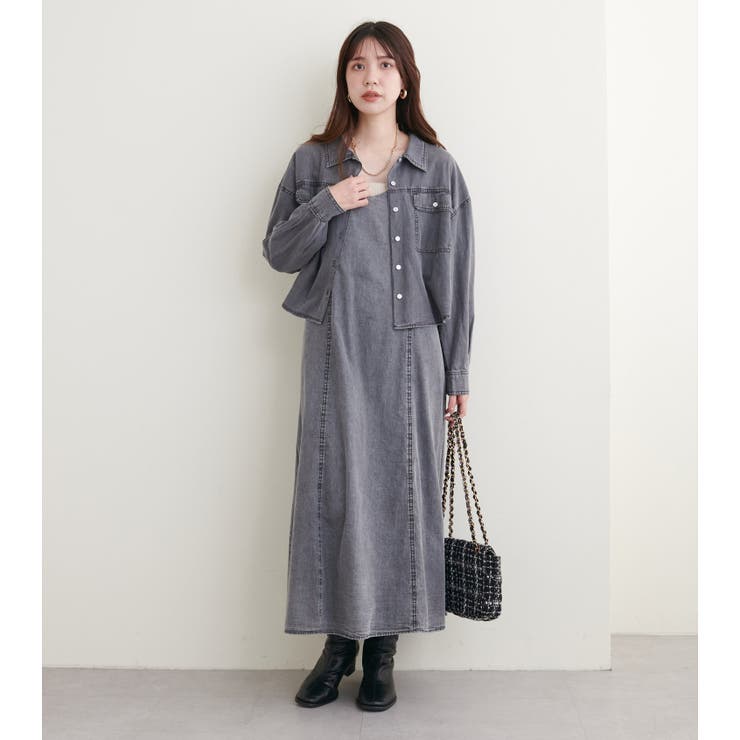 【natural couture】アソートデニムキャミワンピース | NICE CLAUP / OLIVE des OLIVE　OUTLET | 詳細画像16 