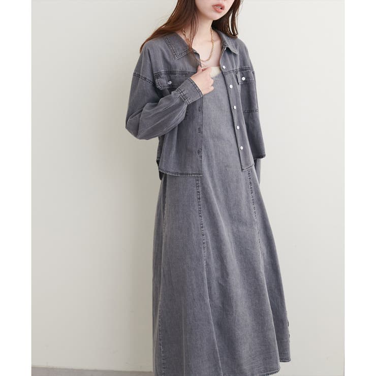 【natural couture】アソートデニムキャミワンピース | NICE CLAUP / OLIVE des OLIVE　OUTLET | 詳細画像17 