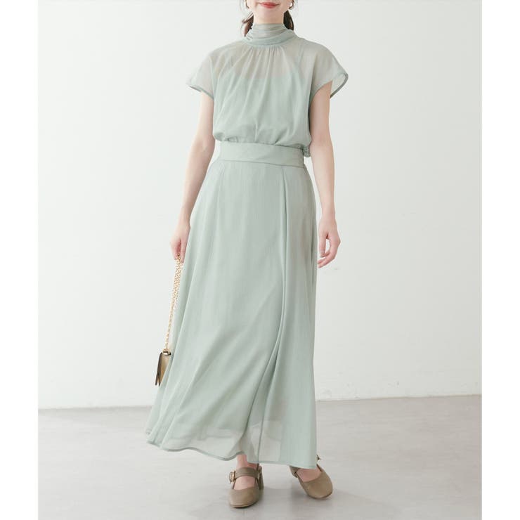 natural couture】長さ変えれるフレアスカート[品番