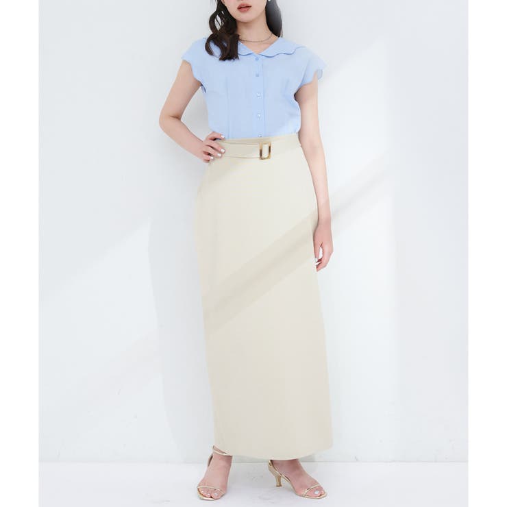 【natural couture】セットアップ対応べっこうベルト付きニット | NICE CLAUP / OLIVE des OLIVE　OUTLET | 詳細画像30 