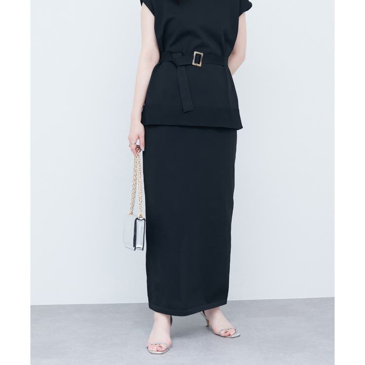 【natural couture】セットアップ対応べっこうベルト付きニット | NICE CLAUP / OLIVE des OLIVE　OUTLET | 詳細画像18 