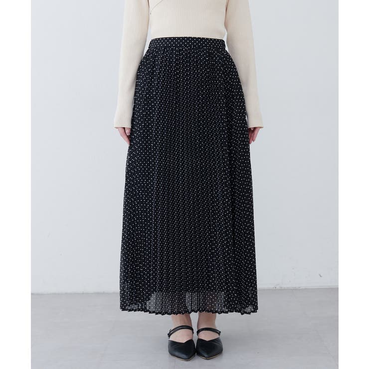 【natural couture】オーソドックスフラワープリーツスカート | NICE CLAUP / OLIVE des OLIVE　OUTLET | 詳細画像8 