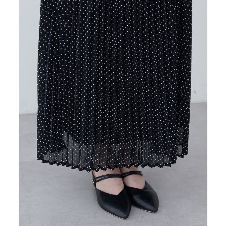 【natural couture】オーソドックスフラワープリーツスカート | NICE CLAUP / OLIVE des OLIVE　OUTLET | 詳細画像12 