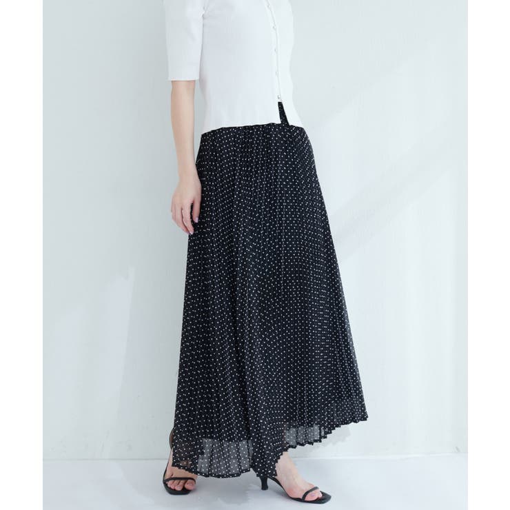 【natural couture】オーソドックスフラワープリーツスカート | NICE CLAUP / OLIVE des OLIVE　OUTLET | 詳細画像17 