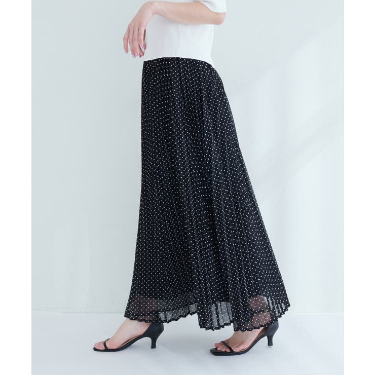 【natural couture】オーソドックスフラワープリーツスカート | NICE CLAUP / OLIVE des OLIVE　OUTLET | 詳細画像18 