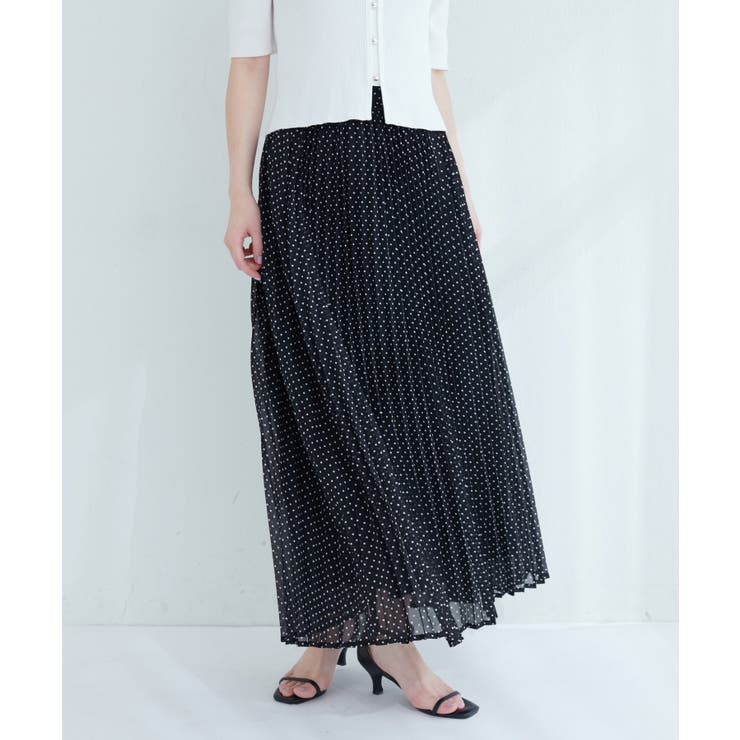 【natural couture】オーソドックスフラワープリーツスカート | NICE CLAUP / OLIVE des OLIVE　OUTLET | 詳細画像19 