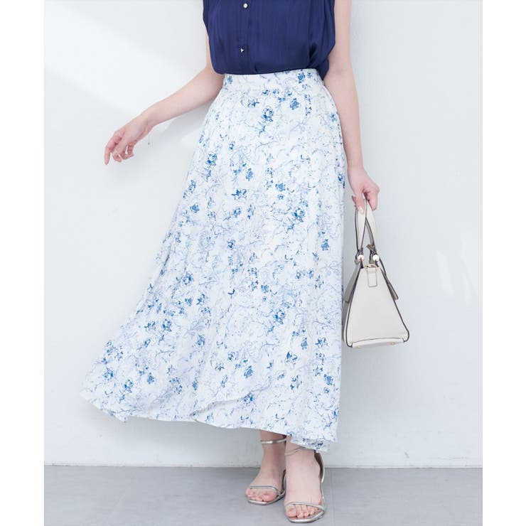 【natural couture】【mizu】長さ変えられる後ろ下がりヘムスカー… | NICE CLAUP / OLIVE des OLIVE　OUTLET | 詳細画像4 