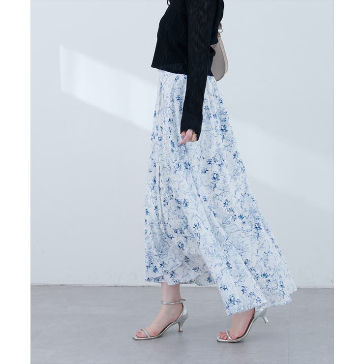 【natural couture】【mizu】長さ変えられる後ろ下がりヘムスカー… | NICE CLAUP / OLIVE des OLIVE　OUTLET | 詳細画像7 