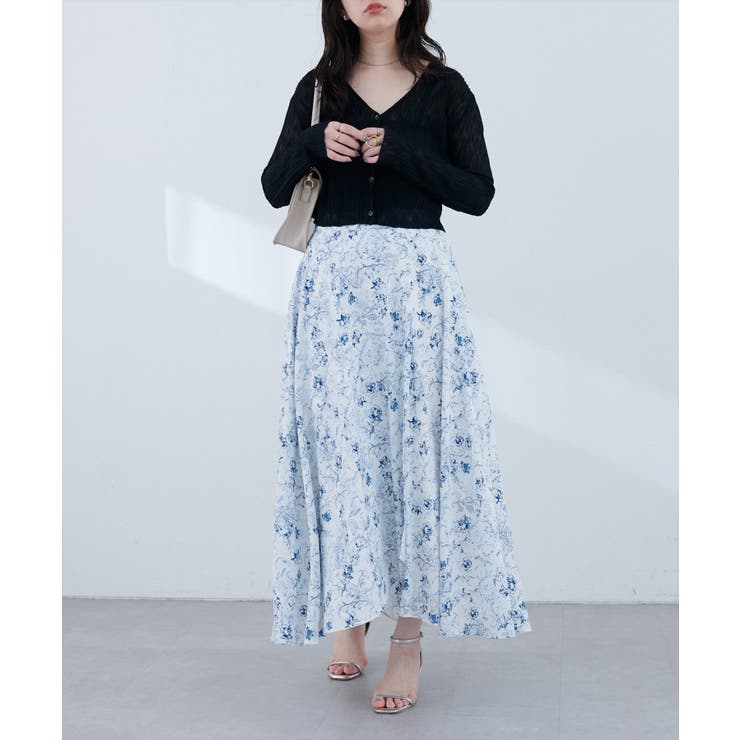 【natural couture】【mizu】長さ変えられる後ろ下がりヘムスカー… | NICE CLAUP / OLIVE des OLIVE　OUTLET | 詳細画像8 