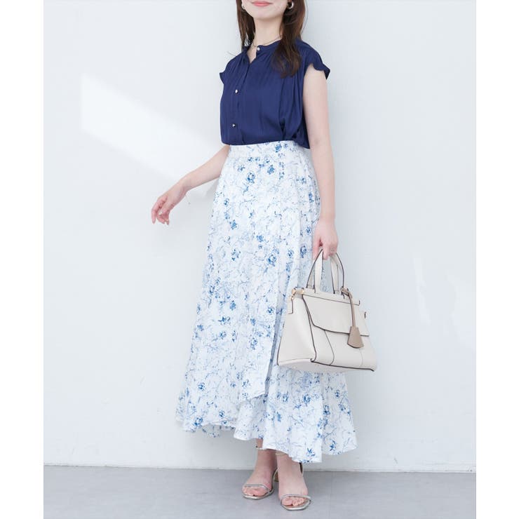 【natural couture】【mizu】長さ変えられる後ろ下がりヘムスカー… | NICE CLAUP / OLIVE des OLIVE　OUTLET | 詳細画像2 