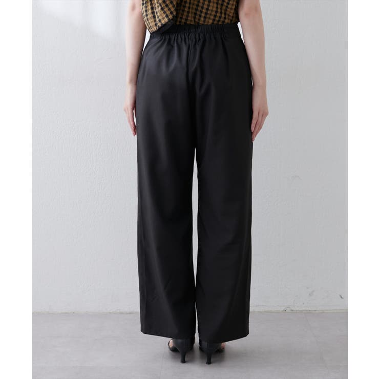 【natural couture】涼しげハイウエストストレートパンツ | NICE CLAUP / OLIVE des OLIVE　OUTLET | 詳細画像9 