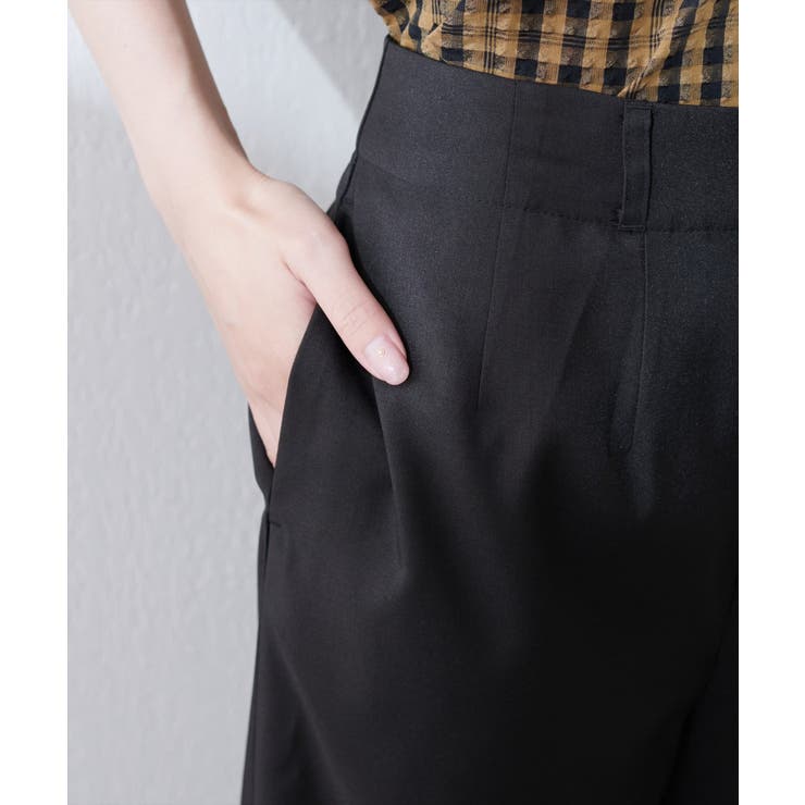 【natural couture】涼しげハイウエストストレートパンツ | NICE CLAUP / OLIVE des OLIVE　OUTLET | 詳細画像12 