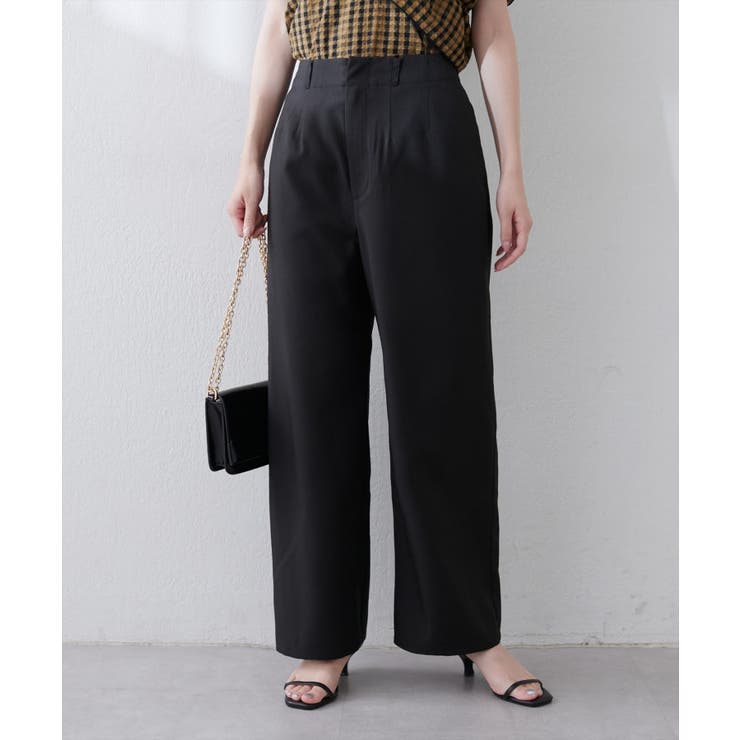 【natural couture】涼しげハイウエストストレートパンツ | NICE CLAUP / OLIVE des OLIVE　OUTLET | 詳細画像16 