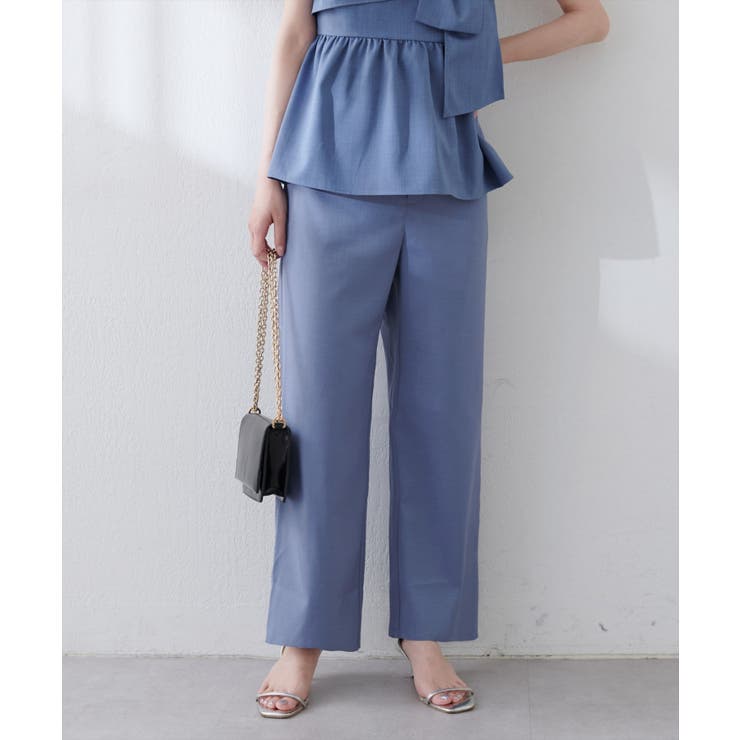 【natural couture】涼しげハイウエストストレートパンツ | NICE CLAUP / OLIVE des OLIVE　OUTLET | 詳細画像20 