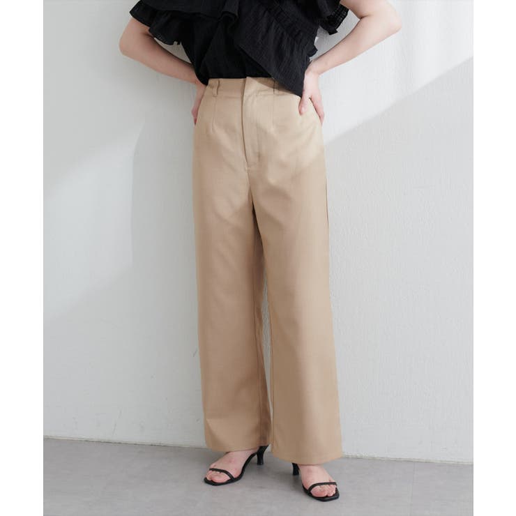 【natural couture】涼しげハイウエストストレートパンツ | NICE CLAUP / OLIVE des OLIVE　OUTLET | 詳細画像25 