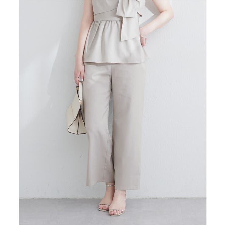 【natural couture】涼しげハイウエストストレートパンツ | NICE CLAUP / OLIVE des OLIVE　OUTLET | 詳細画像27 