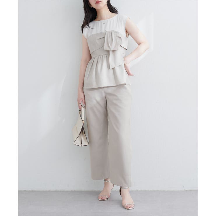 【natural couture】涼しげハイウエストストレートパンツ | NICE CLAUP / OLIVE des OLIVE　OUTLET | 詳細画像28 