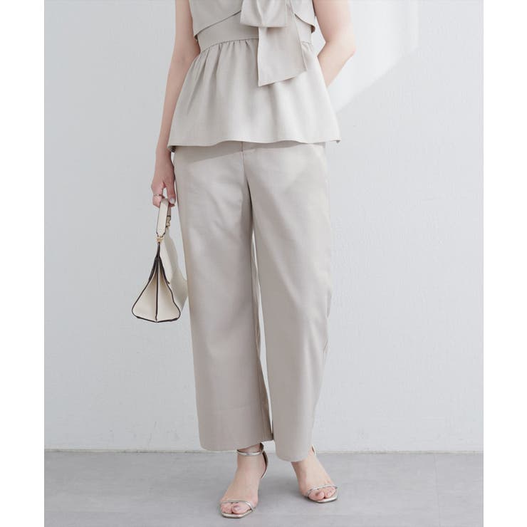 【natural couture】涼しげハイウエストストレートパンツ | NICE CLAUP / OLIVE des OLIVE　OUTLET | 詳細画像29 