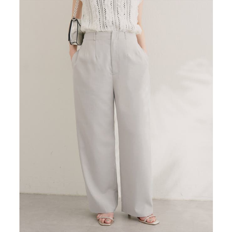 【natural couture】涼しげハイウエストストレートパンツ | NICE CLAUP / OLIVE des OLIVE　OUTLET | 詳細画像33 