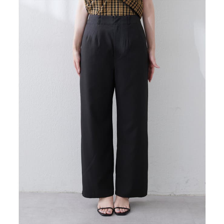 【natural couture】涼しげハイウエストストレートパンツ | NICE CLAUP / OLIVE des OLIVE　OUTLET | 詳細画像7 