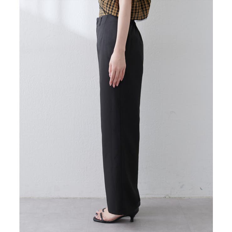 【natural couture】涼しげハイウエストストレートパンツ | NICE CLAUP / OLIVE des OLIVE　OUTLET | 詳細画像8 