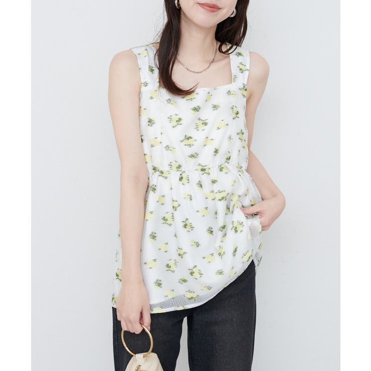 【natural couture】ジャガードキャトップス | NICE CLAUP / OLIVE des OLIVE　OUTLET | 詳細画像1 