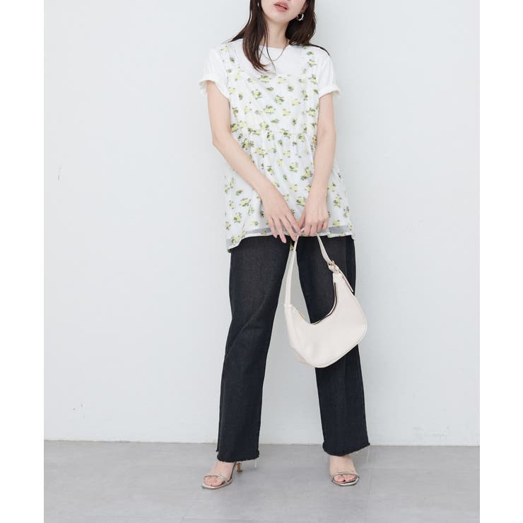 【natural couture】ジャガードキャトップス | NICE CLAUP / OLIVE des OLIVE　OUTLET | 詳細画像2 